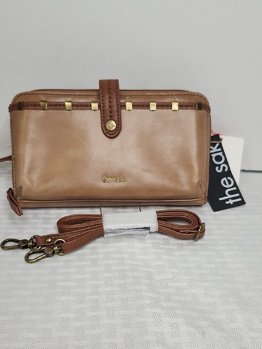NWT The Sak Leather Convertible Crossbody 2 Straps